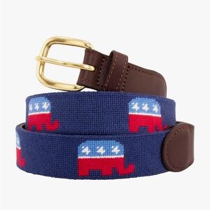 Huck Venture Needlepoint Republican Belt size 34